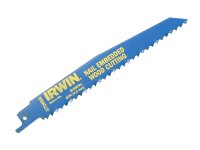 Irwin Sabre Saw Blade 956R 225mm Nail Embeded Wood Pack of 5