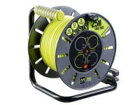 Masterplug PRO-XT Open Cable Reel 240V 13A 4-Socket 50m