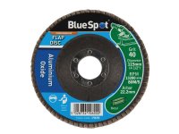 BlueSpot Tools Sanding Flap Disc 115mm 40 Grit