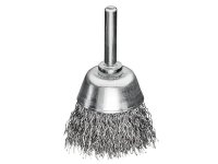 Lessmann Cup Brush with Shank D40mm x H15mm, 0.30 Steel Wire