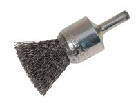 Lessmann End Brush with Shank 23/22 x 25mm, 0.30 Steel Wire