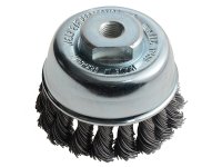 Lessmann Knot Cup Brush 65mm M10x1.25, 0.50 Steel Wire