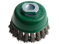 Lessmann Knot Cup Brush 65mm M14x2.0, 0.50 Stainless Steel Wire