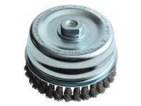 Lessmann Knot Cup Brush 125mm M14x2.0, 0.50 Steel Wire*