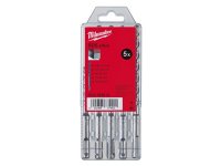 Milwaukee SDS Plus M2 Drill Bit 2 Cut Set, 5 Piece