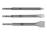 Milwaukee SDS Plus Chisel Set, 3 Piece