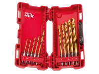 Milwaukee SHOCKWAVE HSS-Ground Titanium Metal Drill Bit Set, 10 Piece
