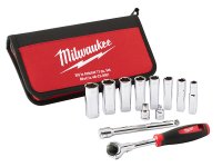 Milwaukee Tradesman 3/8in Ratchet Set 12 Piece