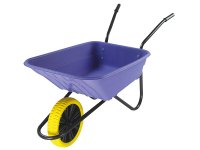 Walsall Boxed 90L Lilac Polypropylene Wheelbarrow - Puncture Proof