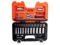 Bahco S330L Socket Set of 53 Metric 3/8in Deep Drive + 1/4in Accessories