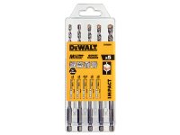 DeWalt DT60099 Extreme Impact Masonry Drill Bit Set 5 Piece