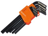 Faithfull Long Arm Hex Key Set 13 Piece (1.3-10mm)