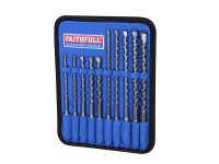 Faithfull SDS Plus Drill Bit Set 10 Piece