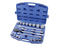 Faithfull Socket Set of 21 Metric 3/4in Drive