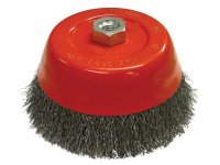 Faithfull Wire Cup Brush 150mm M14x2 0.30mm Steel Wire