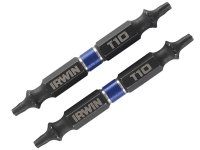 Irwin Impact Double-Ended Screwdriver Bits TORX TX10 60mm (Pack 2)