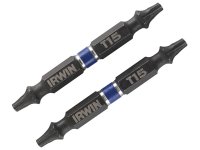 Irwin Impact Double-Ended Screwdriver Bits TORX TX15 60mm (Pack 2)