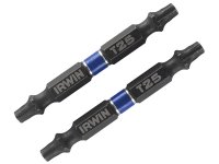 Irwin Impact Double-Ended Screwdriver Bits TORX TX25 60mm (Pack 2)