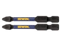 Irwin Impact Pro Performance Screwdriver Bits PH2 57mm (Pack 2)