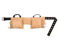 Kuny's AP-527X Heavy-Duty Leather Work Apron 12 Pocket