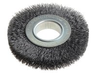 Lessmann Wheel Brush D125mm x W20-22 x 40 Bore Set 2 Steel Wire 0.30