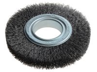 Lessmann Wheel Brush D150mm x W23-25 x 50 Bore Set 3 Steel Wire 0.30