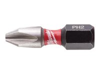 Milwaukee SHOCKWAVE Impact Duty Bits PH2 x 25mm (Pack 25)