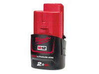 Milwaukee M12 B2 REDLITHIUM-ION Battery 12V 2.0Ah Li-ion