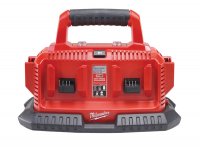 Milwaukee M14 - M18 Multibay Multi Voltage Charger for 14-18V Li-ion110V