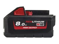 Milwaukee M18 HB8 HIGH OUTPUT Slide Battery Pack 18V 8.0Ah Li-ion
