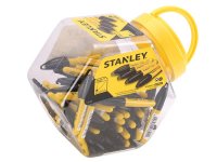 Stanley Tools Mini Fine Tip Marker Black (Tub 72)