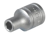 Teng Hexagon Socket 6 Point Regular 1/4in Drive 5mm