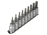 Teng M3813TX Socket Clip Rail Set of 9 External TORX 3/8in Drive