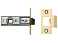 UNION Tubular Mortice Latch 2648 Polished Brass 64mm 2.5in