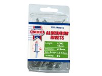 Faithfull Aluminium Rivets 4.8 x 14mm Long Pre-Pack of 50