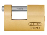 Abus 82/90mm Monoblock Brass Shutter Padlock