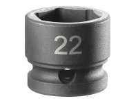 Facom 6-Point Stubby Impact Socket 1/2in Drive 22mm