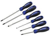 Faithfull Boxed Soft Grip Screwdriver Set 6 Piece