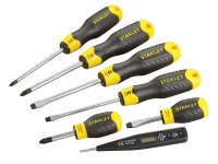 Stanley Tools Cushion Grip Screwdriver Set 7 Piece/Voltage Tester