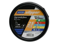 Norton Clipper Clipper® Multi-Material Cutting Discs 115 x 22.23mm (Tub of 25)
