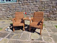 Churnet Valley - Valley Range Love Seat with Angled Tray