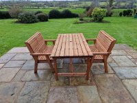 Churnet Valley - Valley Range 4 Seater Dining Set with Benches