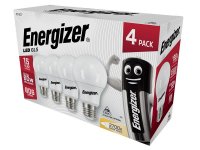 Energizer LED ES (E27) Opal GLS Non-Dimmable Bulb Warm White 806lm 8.2W (Pack of 4)