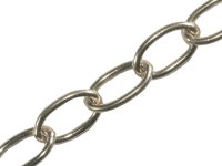 Faithfull Oval Chain 2.3mm x 10m Chrome