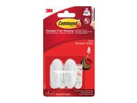 Command Small White Designer Hooks (Pack of 2)