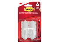 Command Medium White Designer Hooks (Pack of 2)