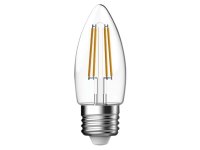 Energizer LED ES (E27) Candle Filament Non-Dimmable Bulb Warm White 470lm 4W