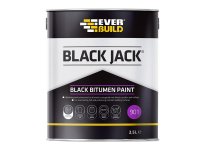 Everbuild Black Jack® 901 Black Bitumen Paint 2.5 litre