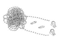 Faithfull Brass Ball Chain Kit Nickel Plated 1m