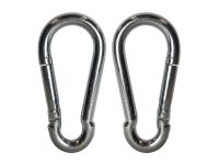 Faithfull Fire Brigade Snap Hook 8mm Zinc Plated (Pack of 2)